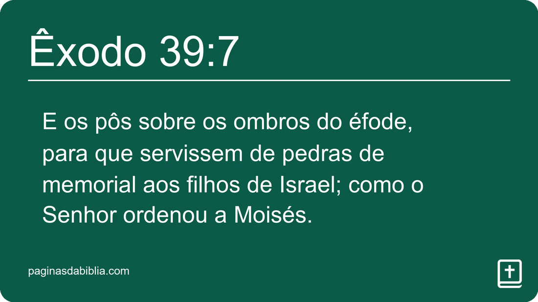 Êxodo 39:7