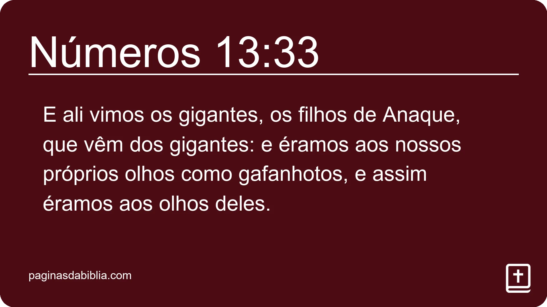 Números 13:33