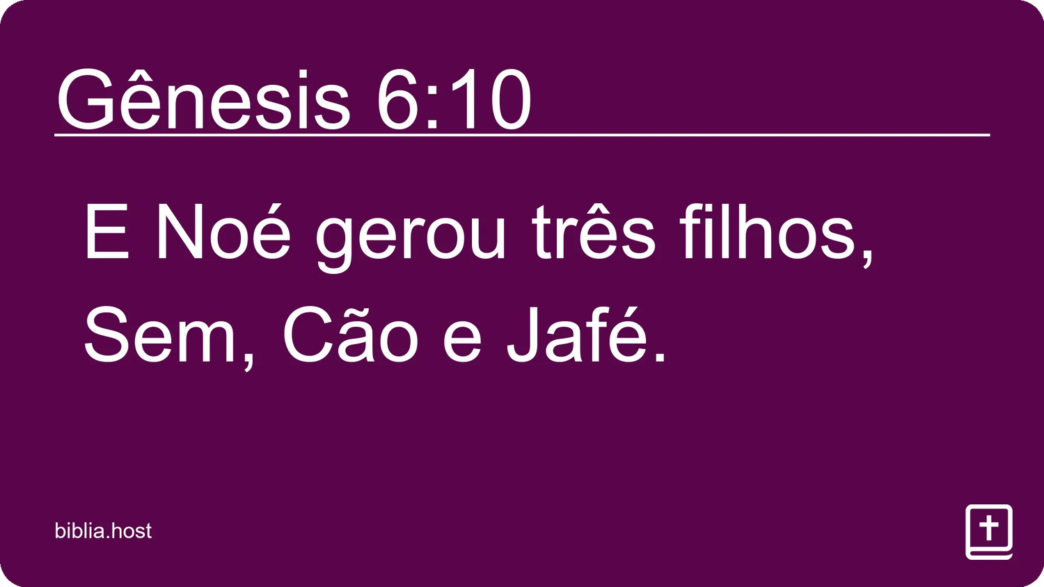 Gênesis 6:10