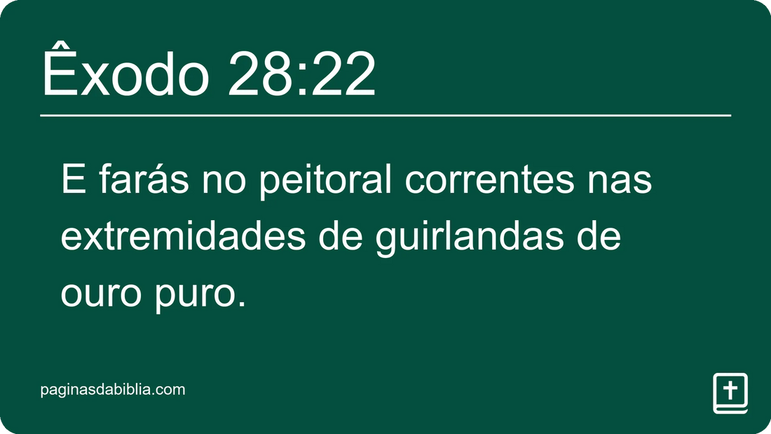 Êxodo 28:22