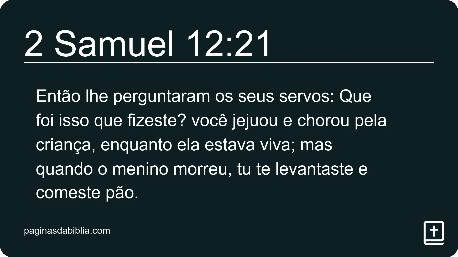 2 Samuel 12:21