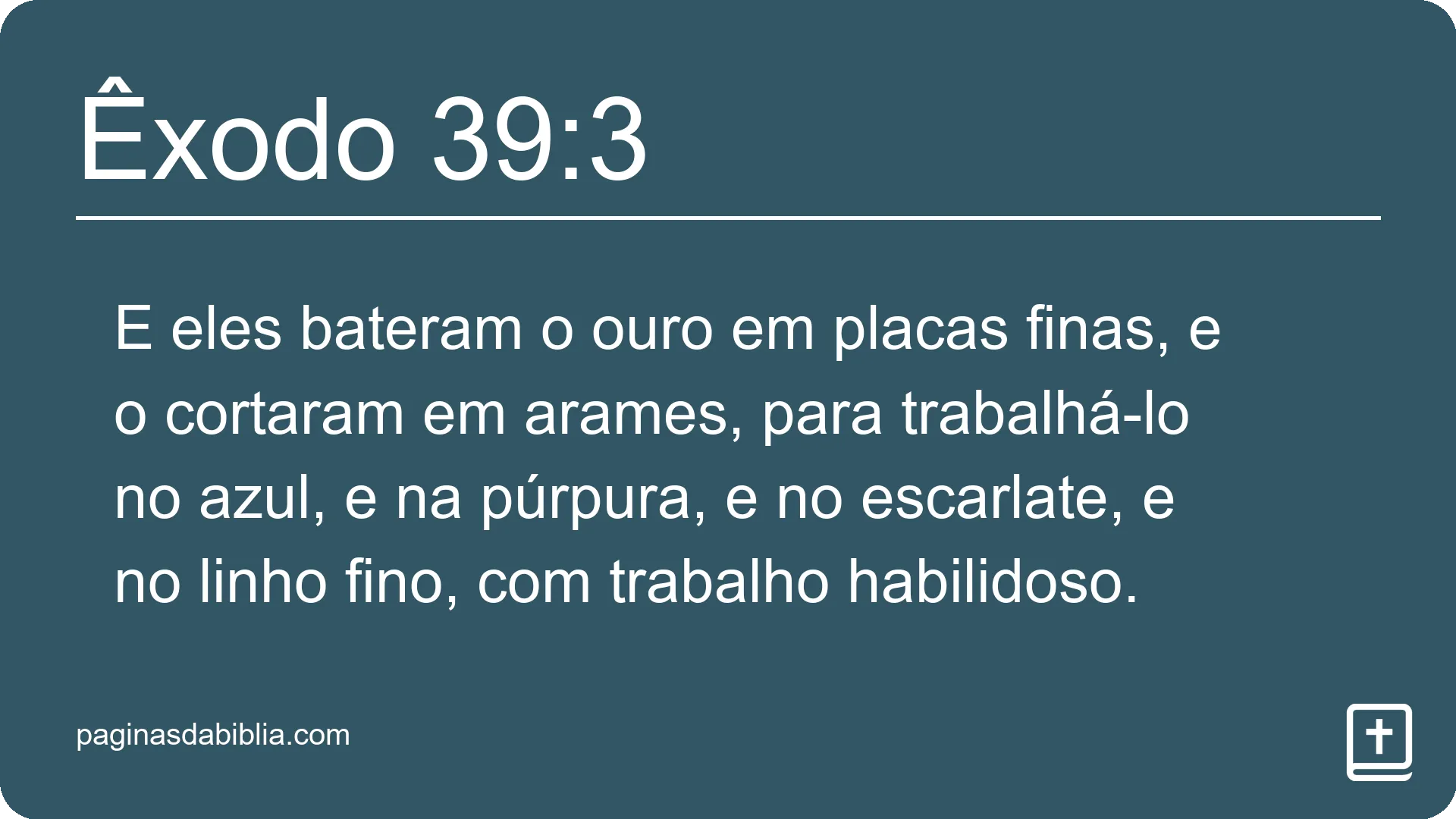 Êxodo 39:3