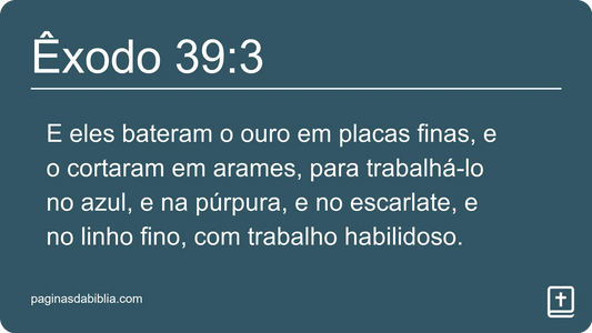 Êxodo 39:3