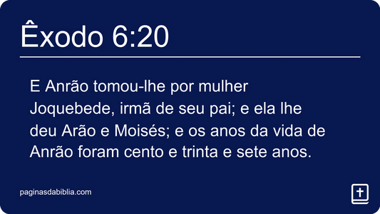 Êxodo 6:20