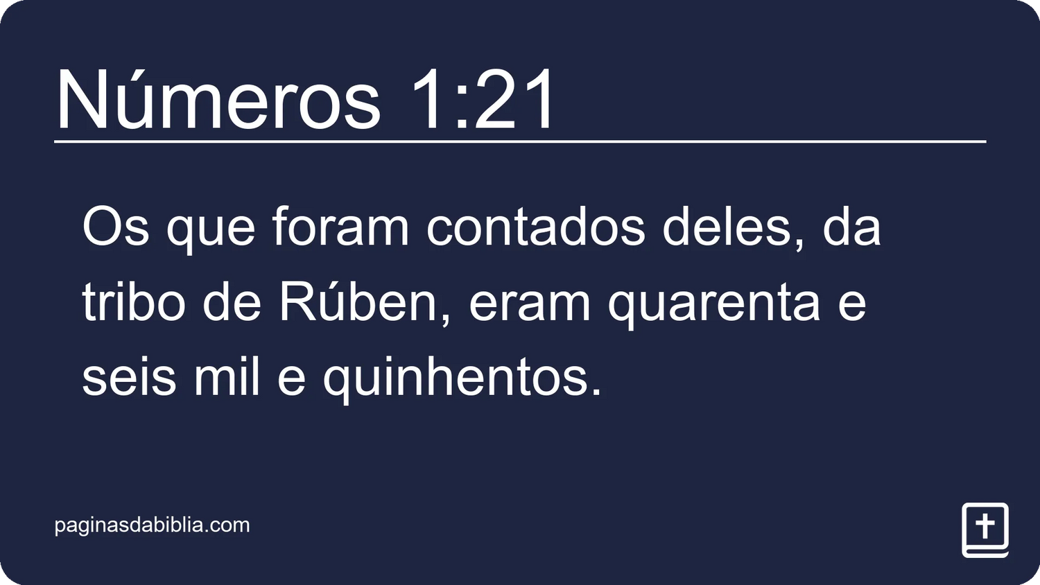 Números 1:21