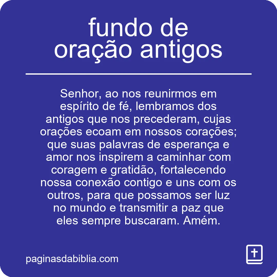 fundo de oração antigos