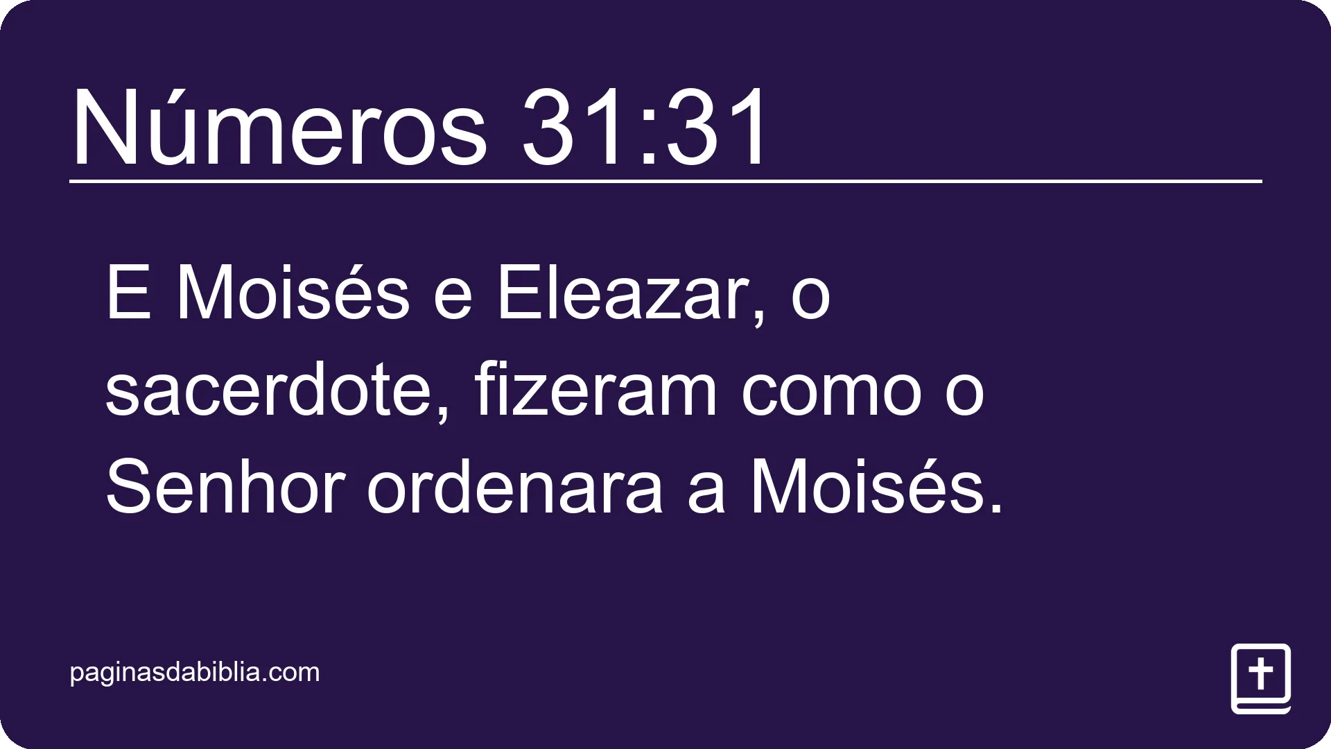 Números 31:31