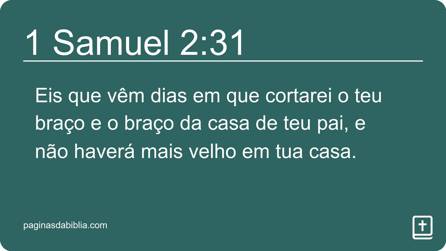 1 Samuel 2:31