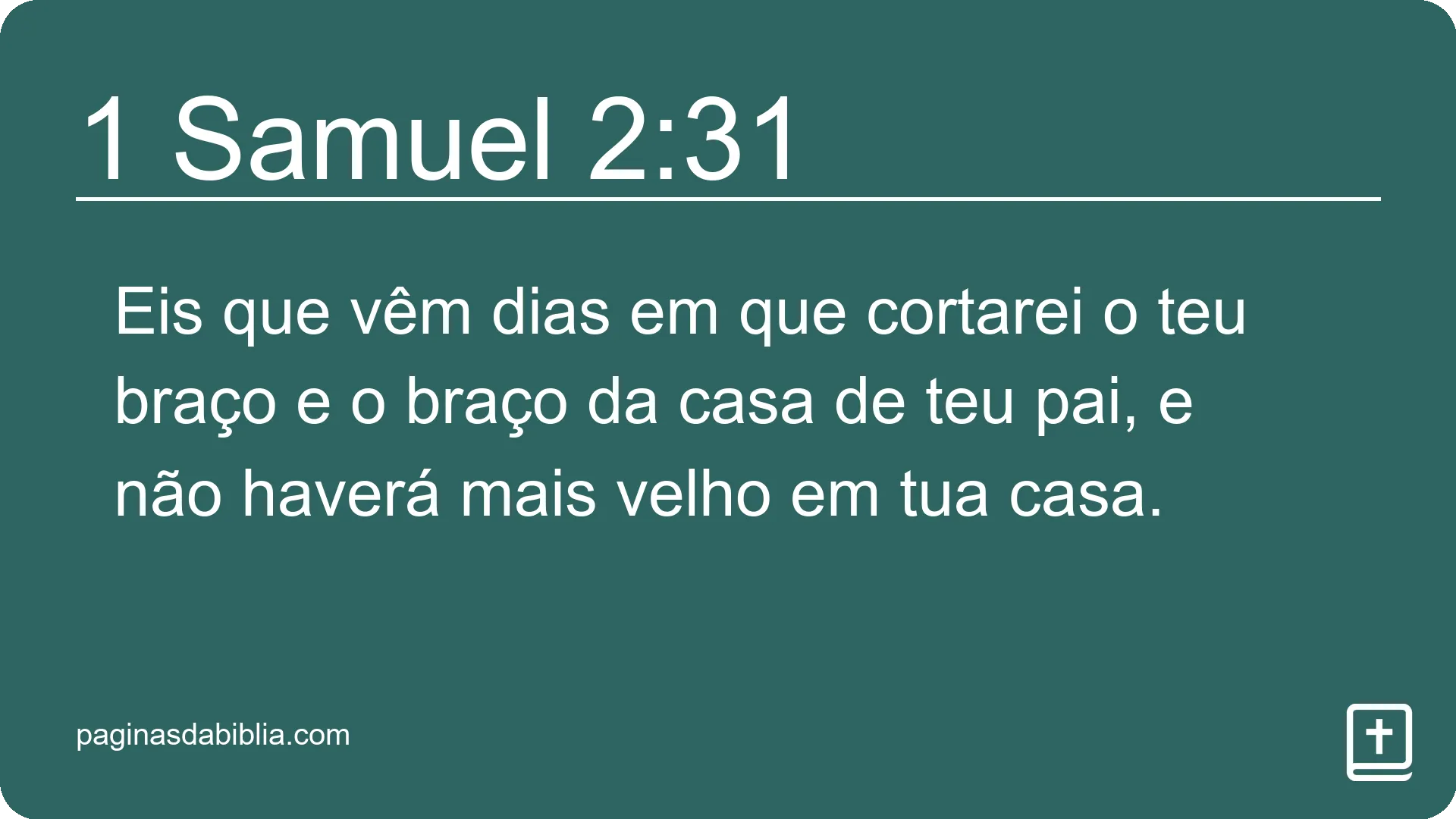 1 Samuel 2:31