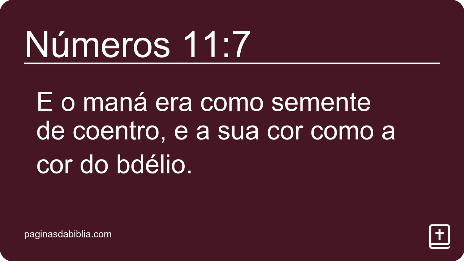 Números 11:7