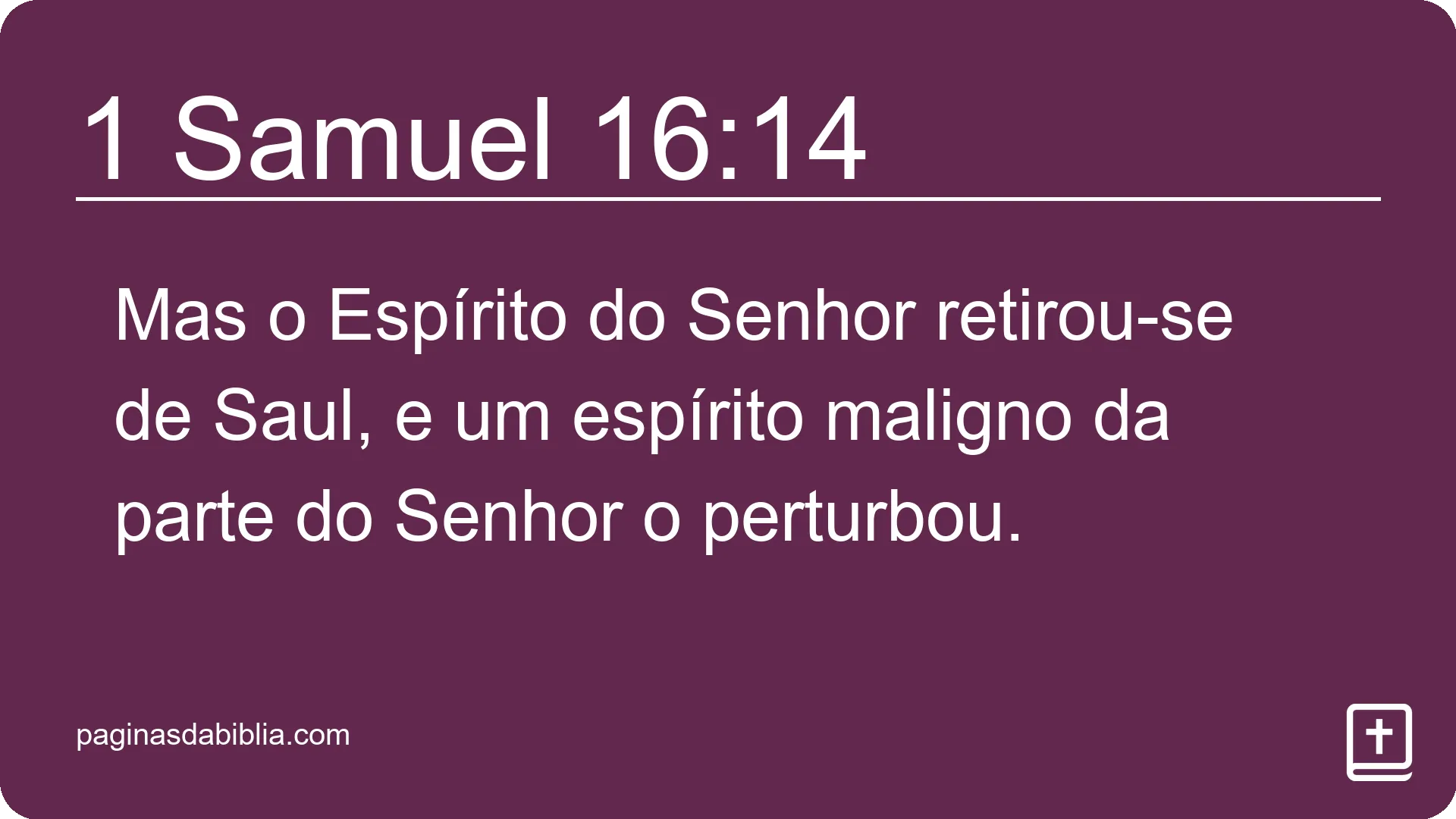 1 Samuel 16:14