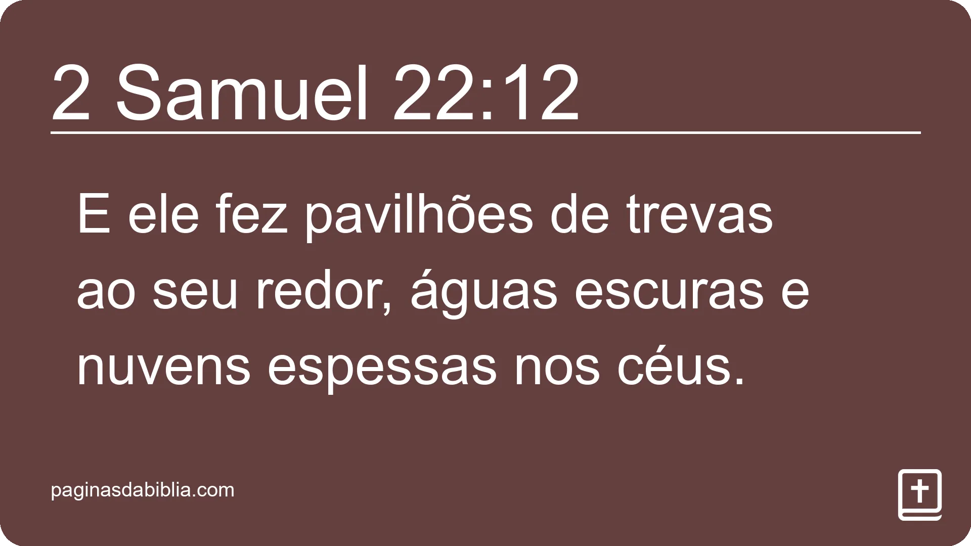 2 Samuel 22:12