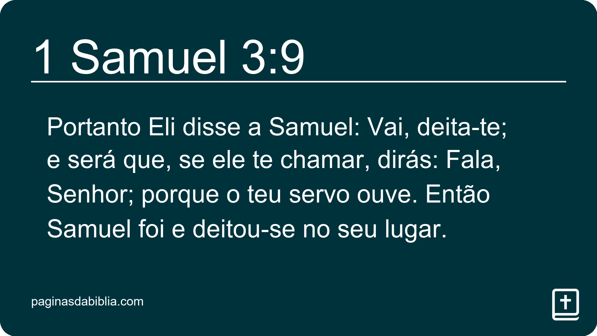 1 Samuel 3:9