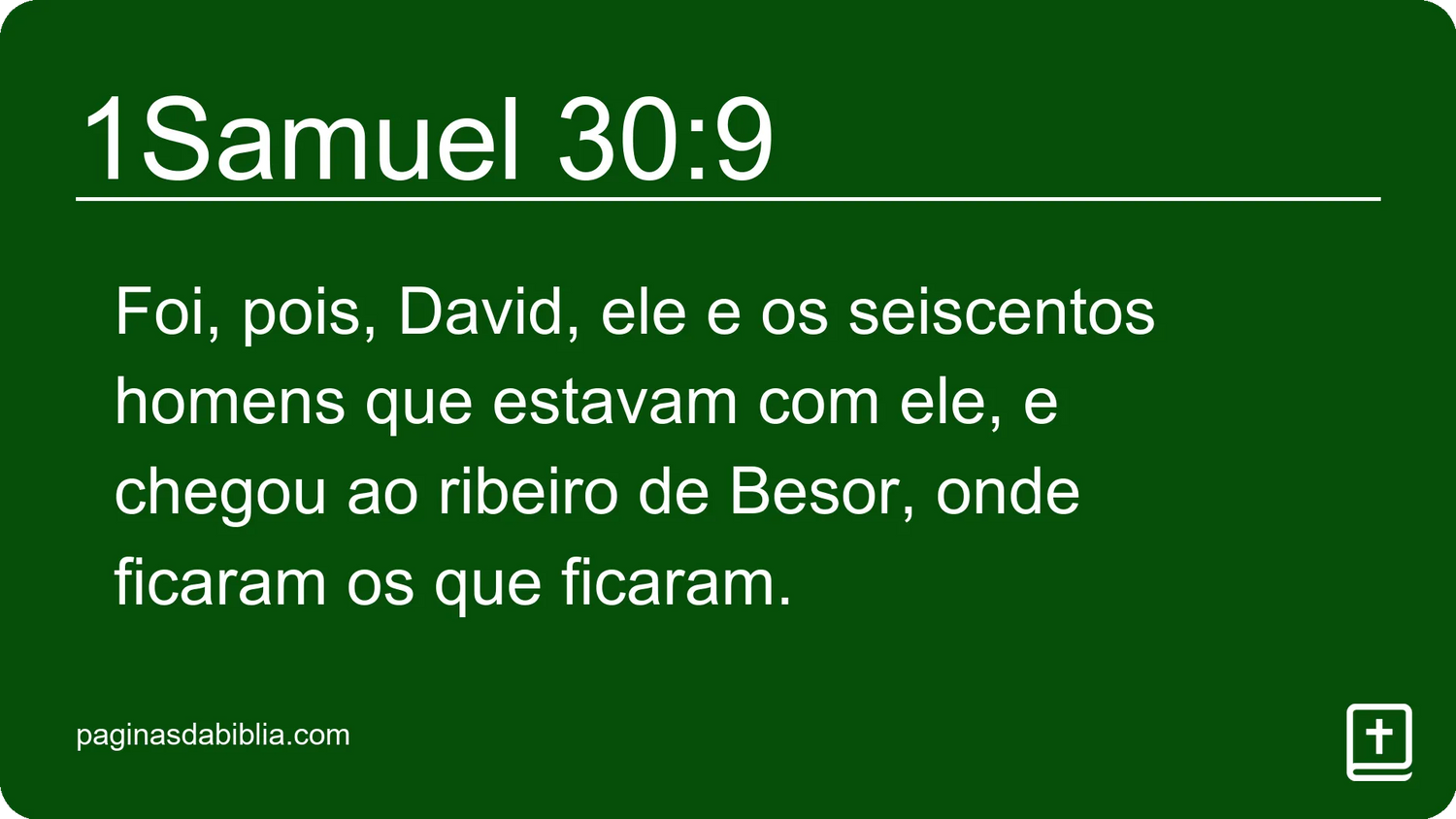 1Samuel 30:9