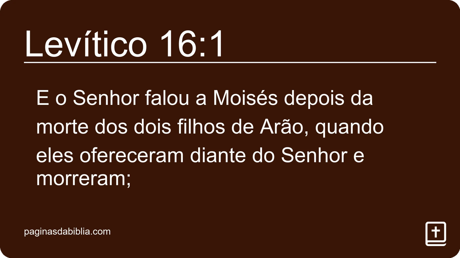 Levítico 16:1