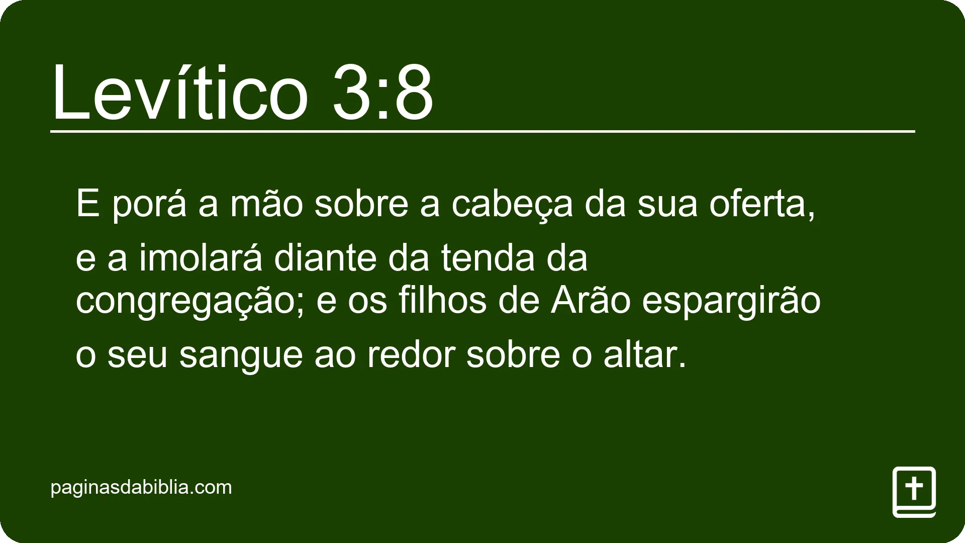 Levítico 3:8