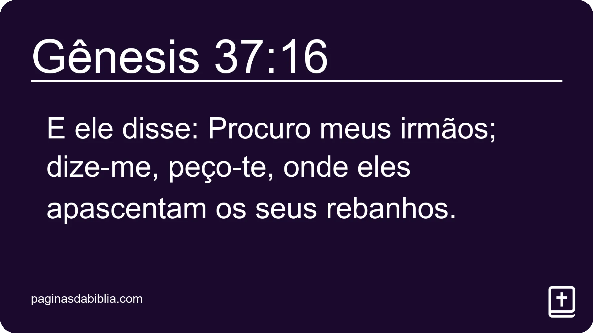 Gênesis 37:16