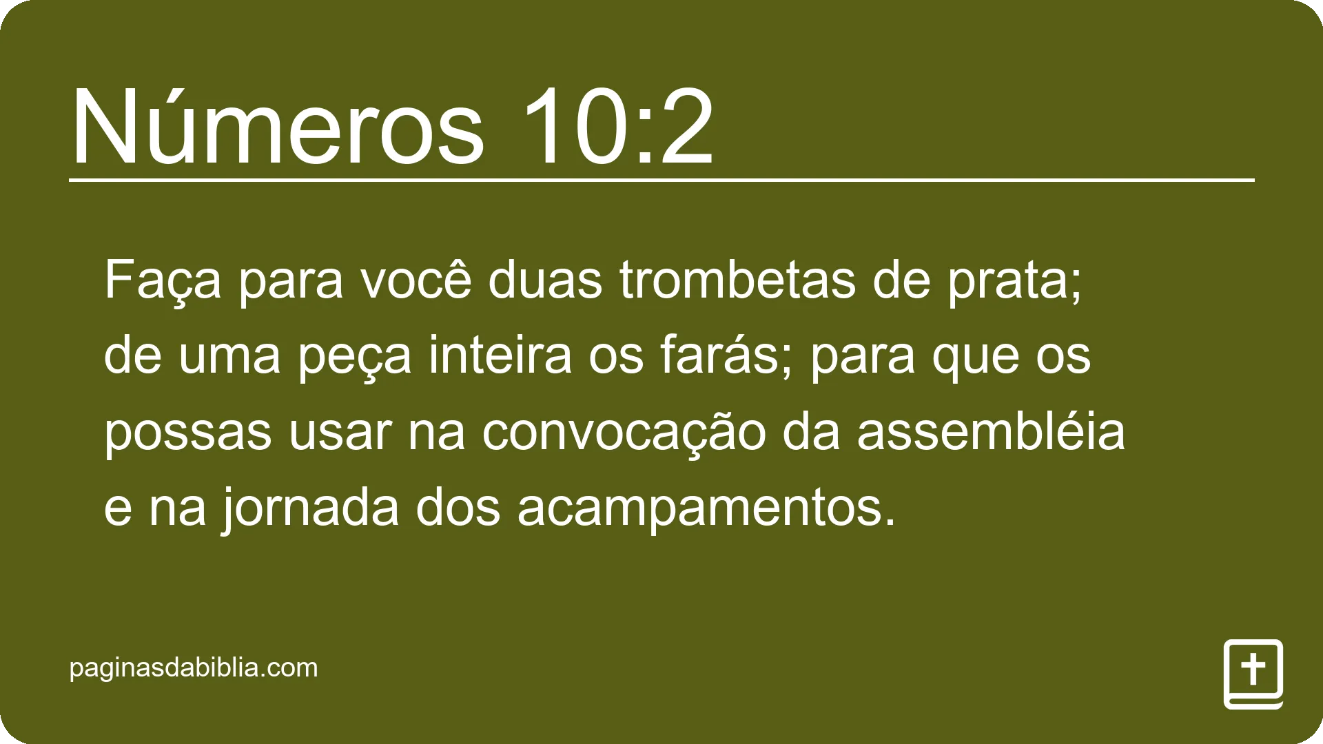 Números 10:2