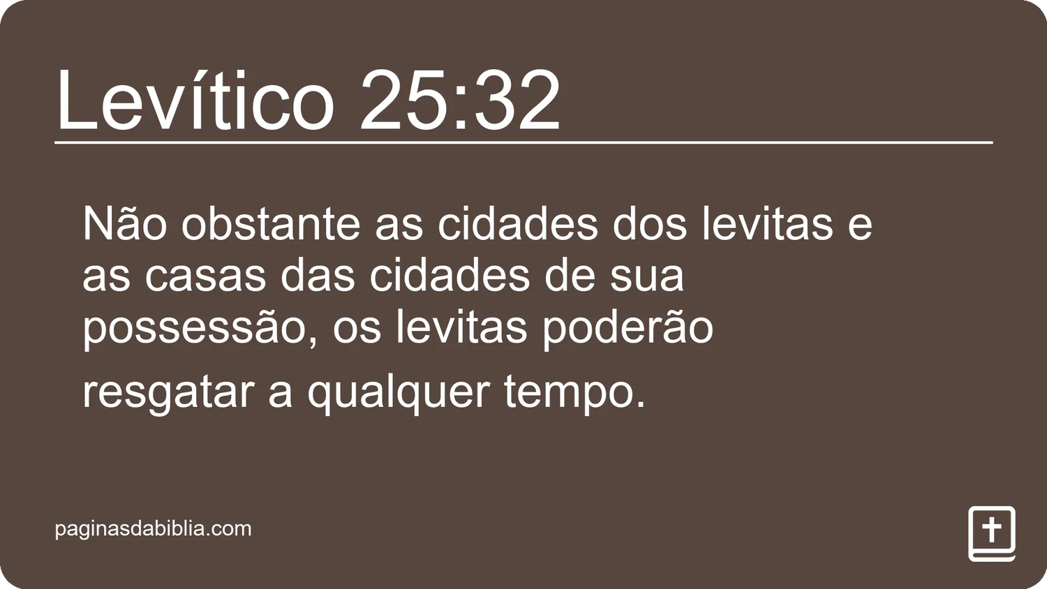 Levítico 25:32