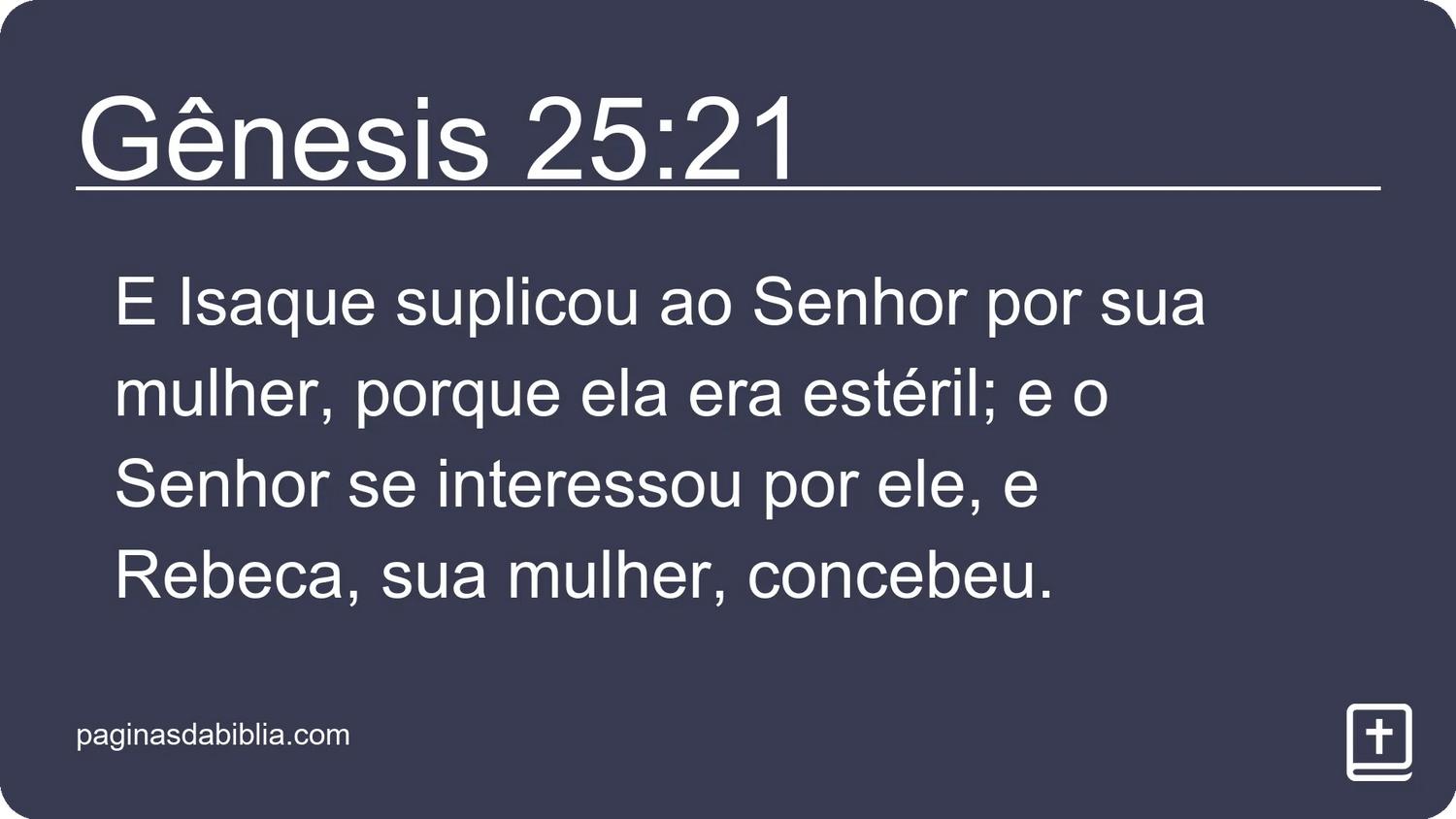 Gênesis 25:21