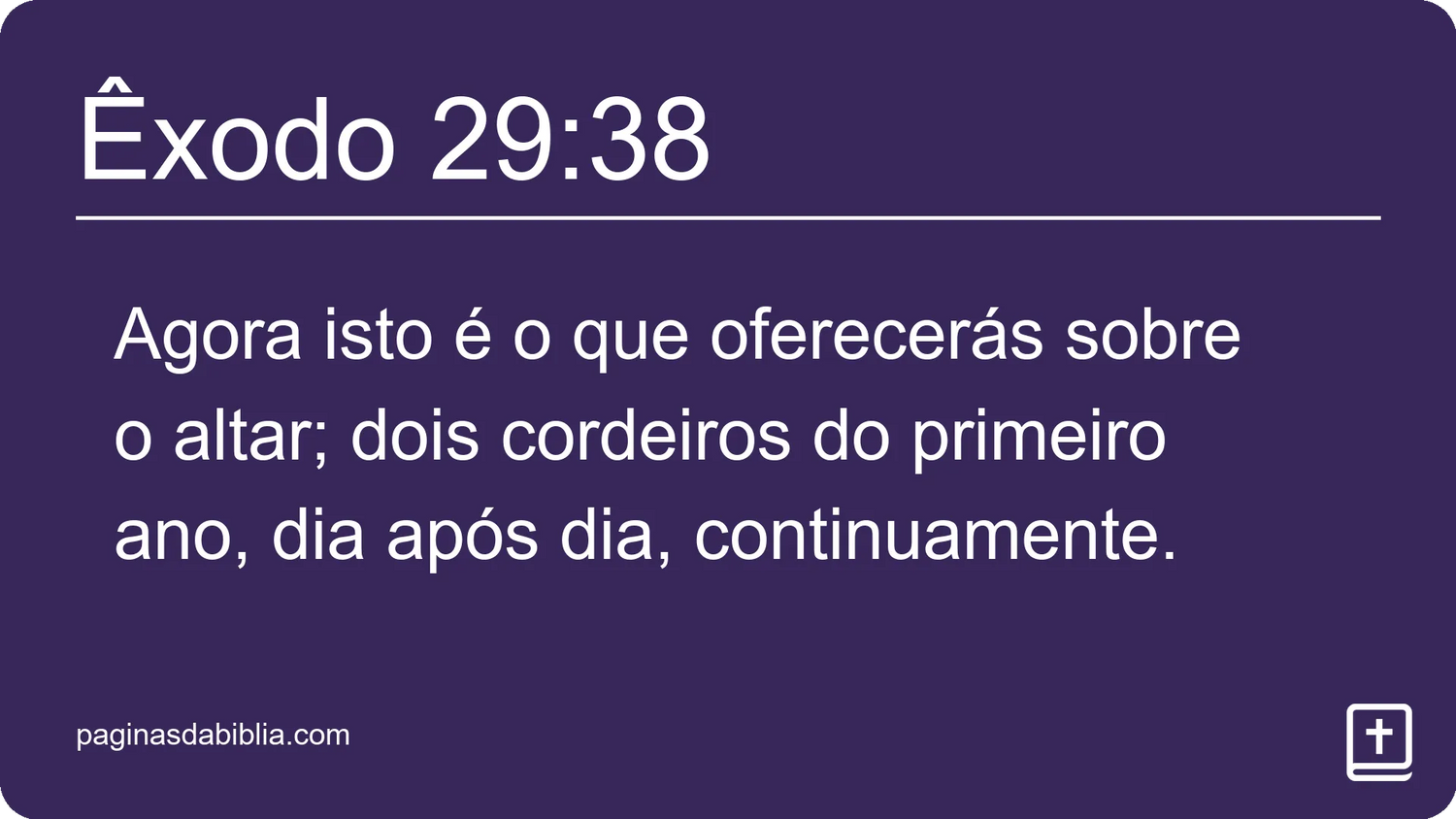 Êxodo 29:38