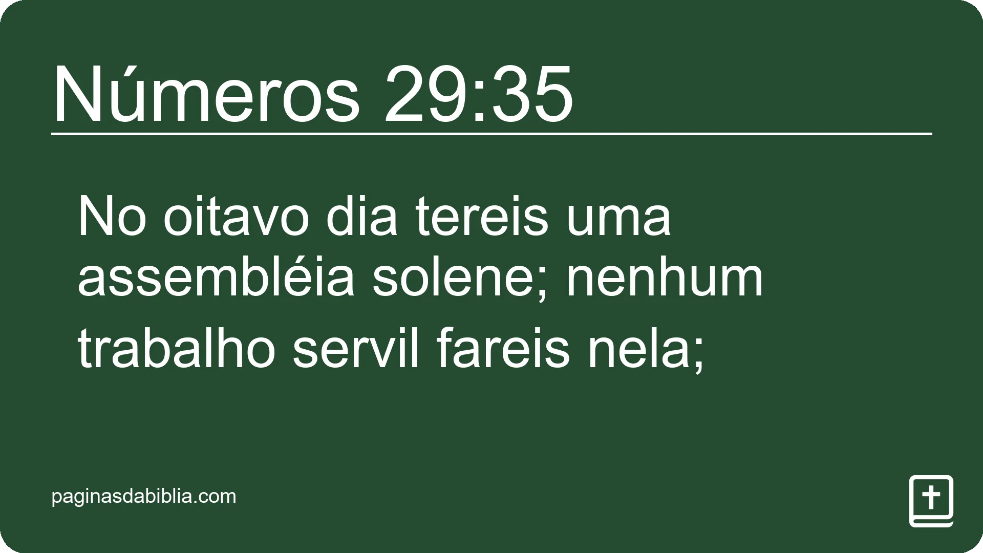 Números 29:35