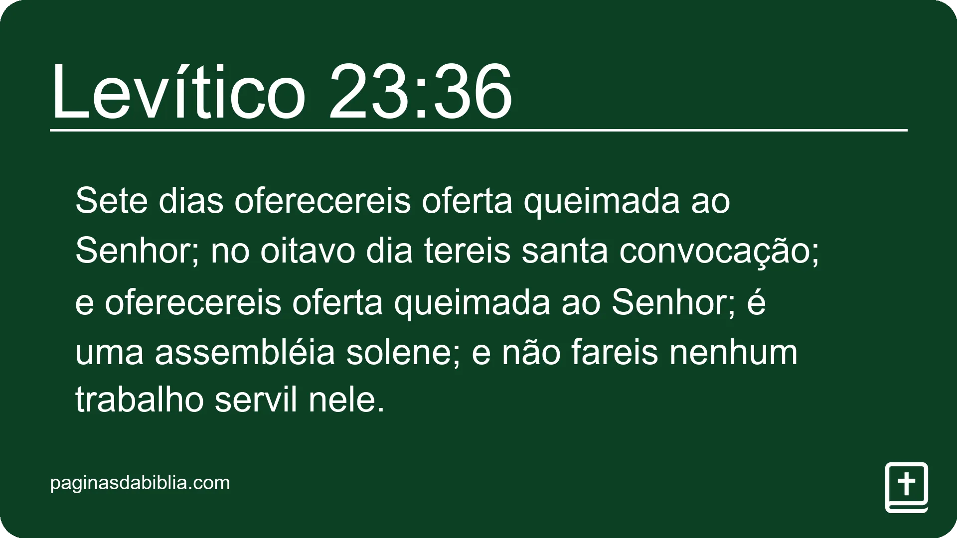 Levítico 23:36