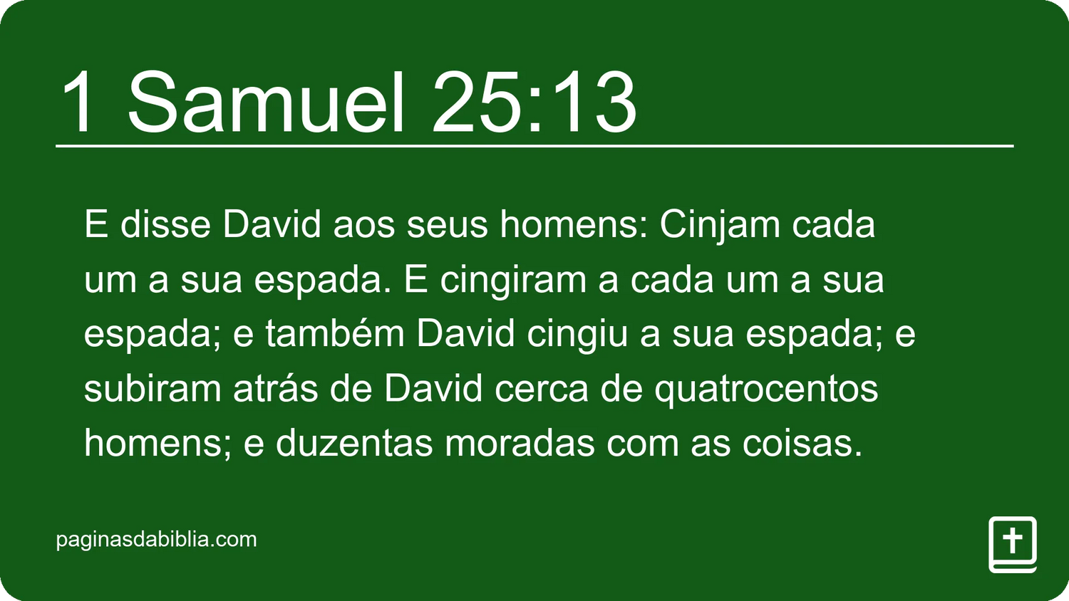 1 Samuel 25:13