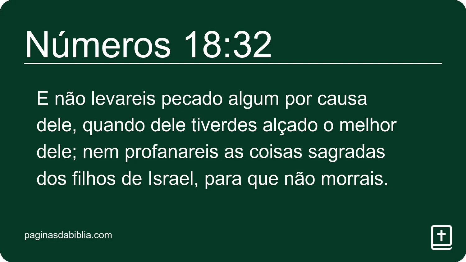 Números 18:32