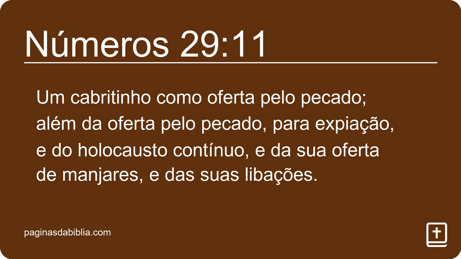 Números 29:11