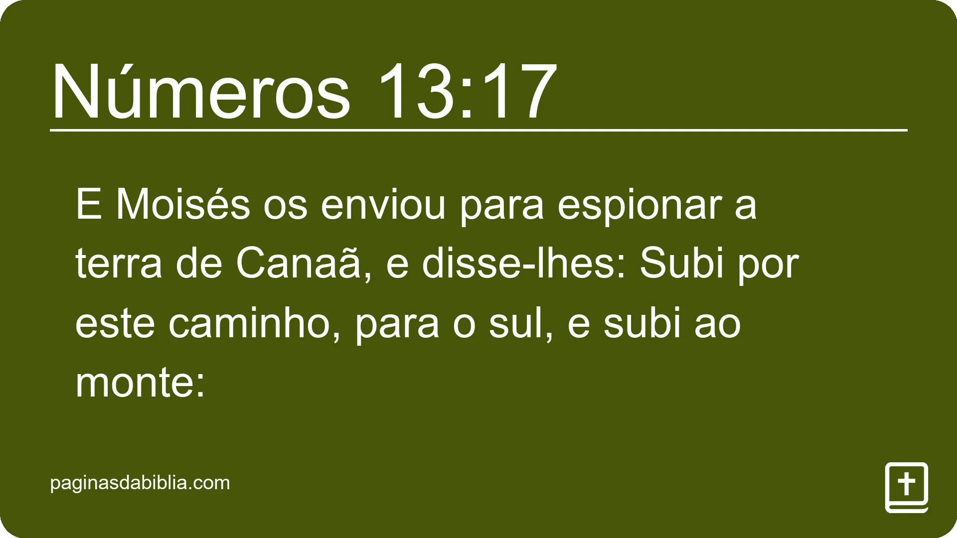 Números 13:17