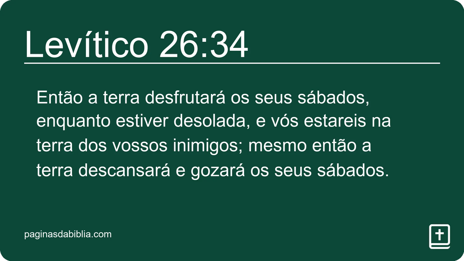 Levítico 26:34