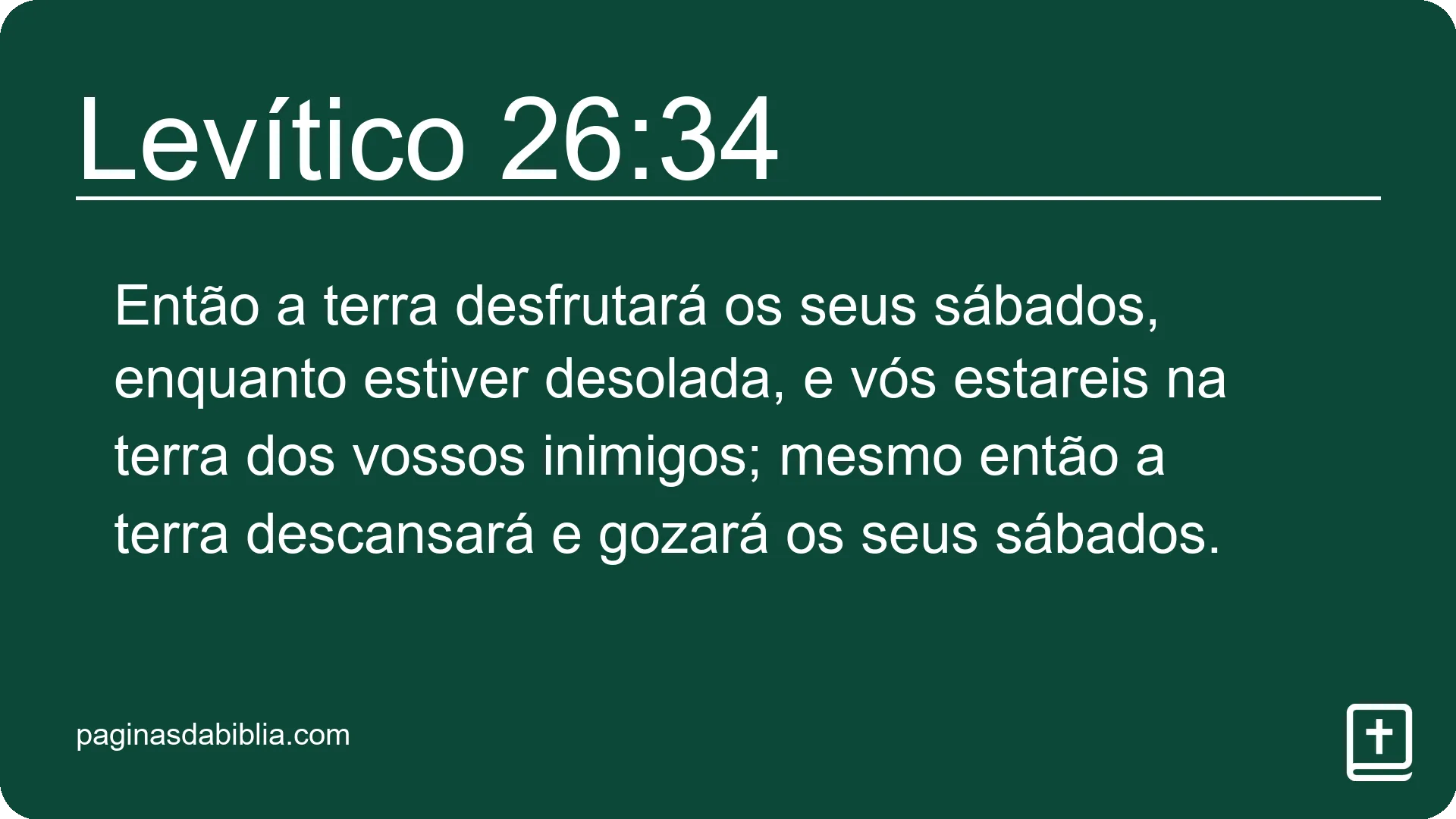 Levítico 26:34