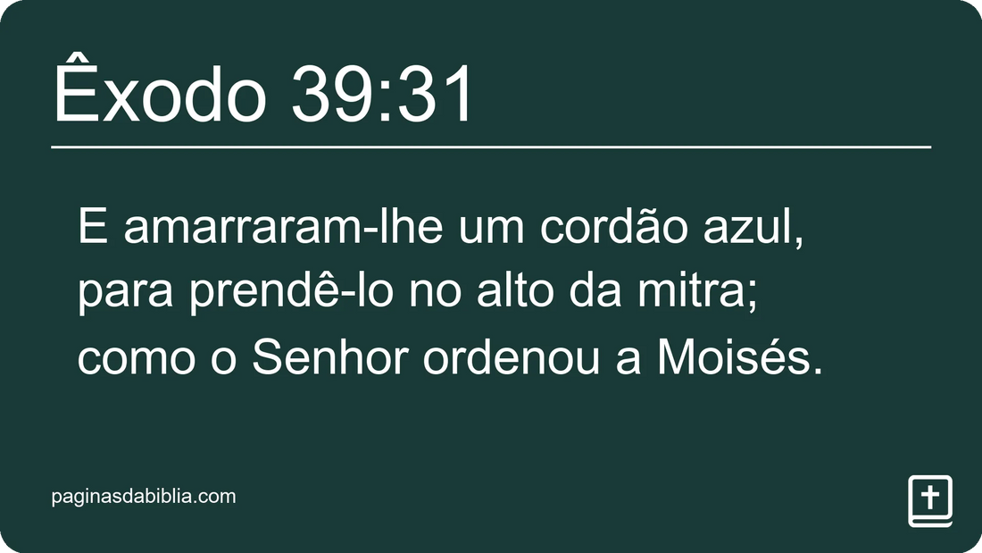 Êxodo 39:31