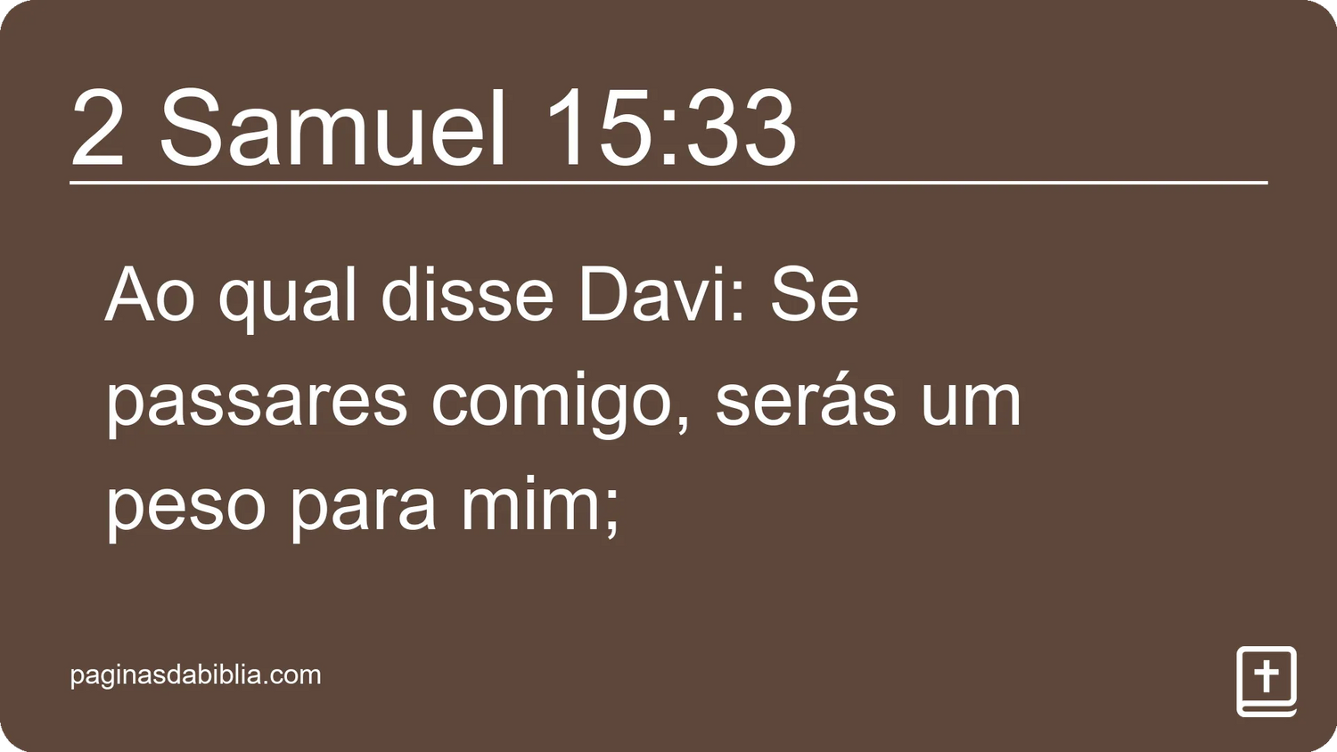 2 Samuel 15:33