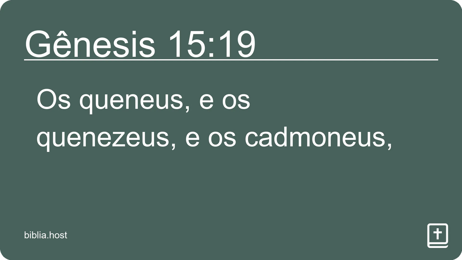 Gênesis 15:19