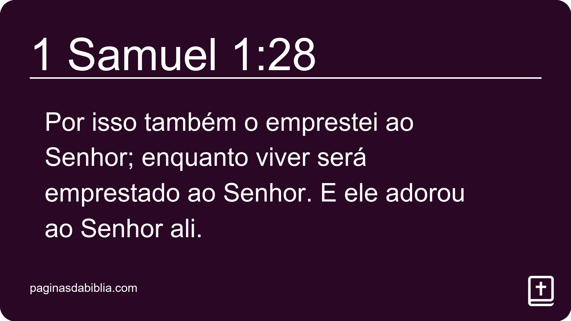 1 Samuel 1:28