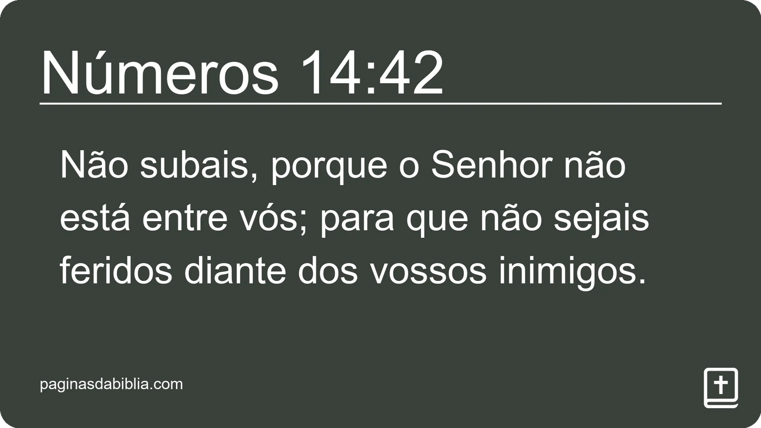 Números 14:42