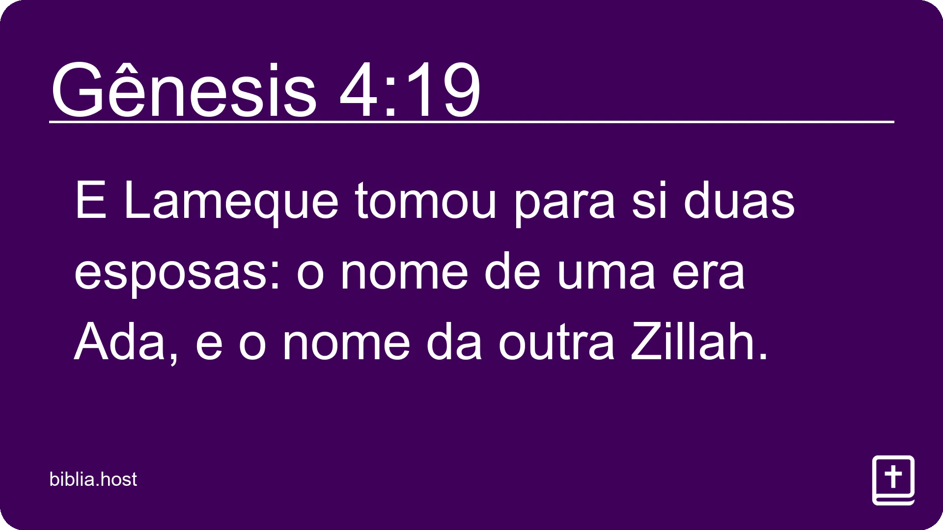 Gênesis 4:19