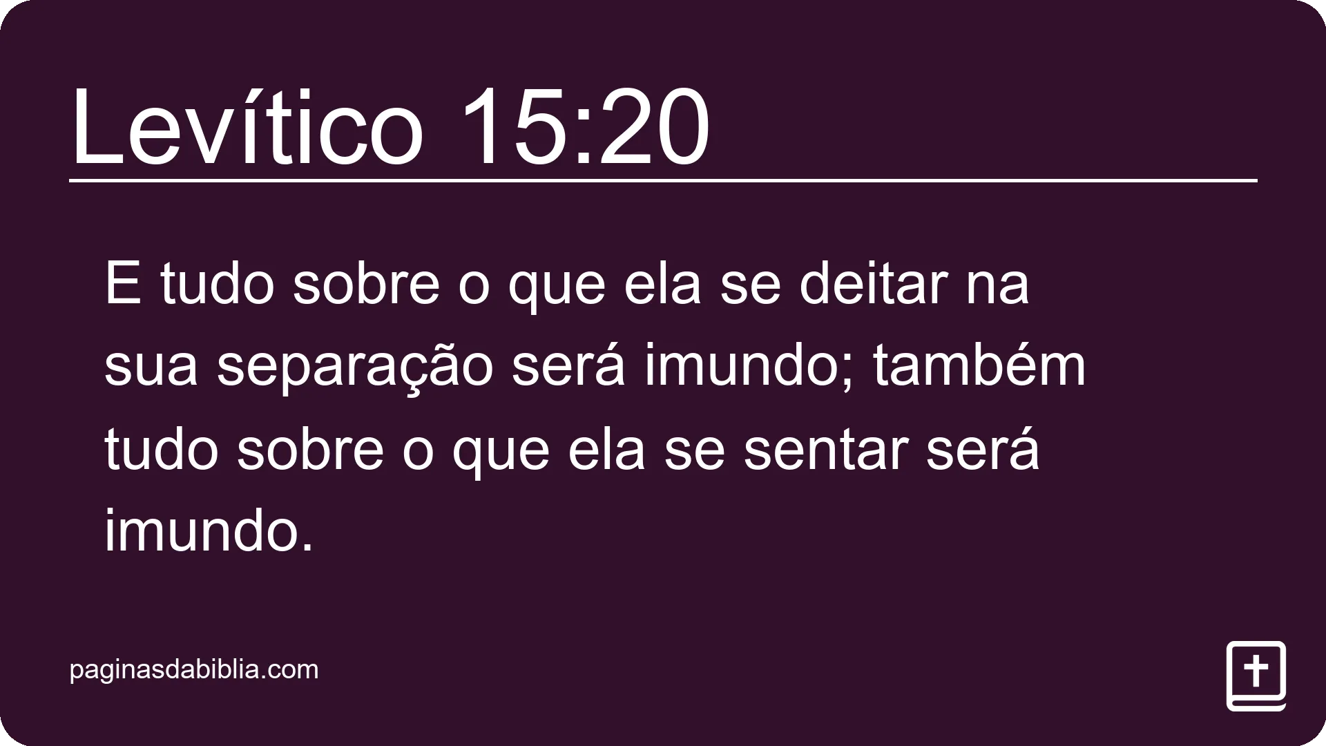 Levítico 15:20