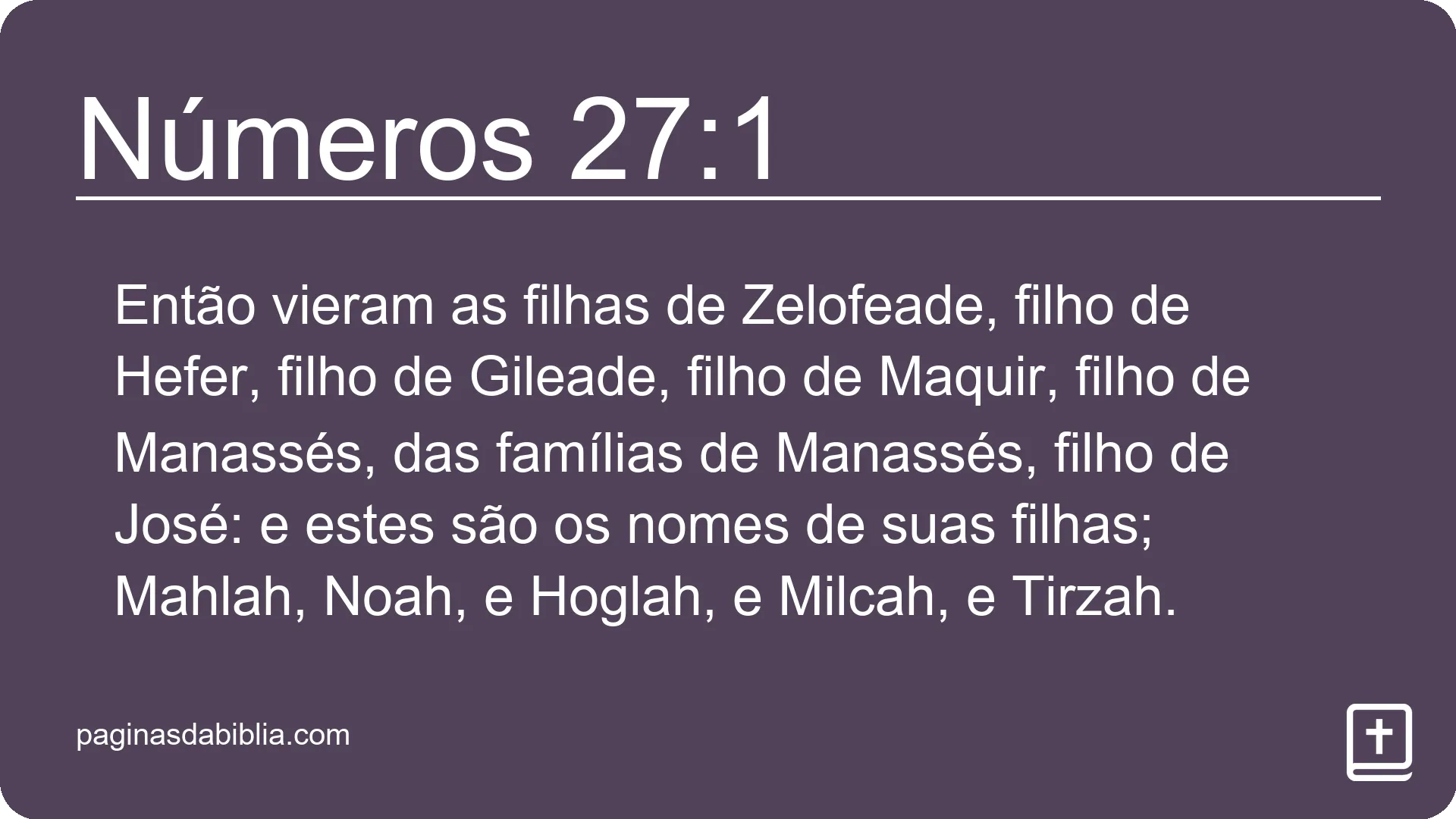 Números 27:1