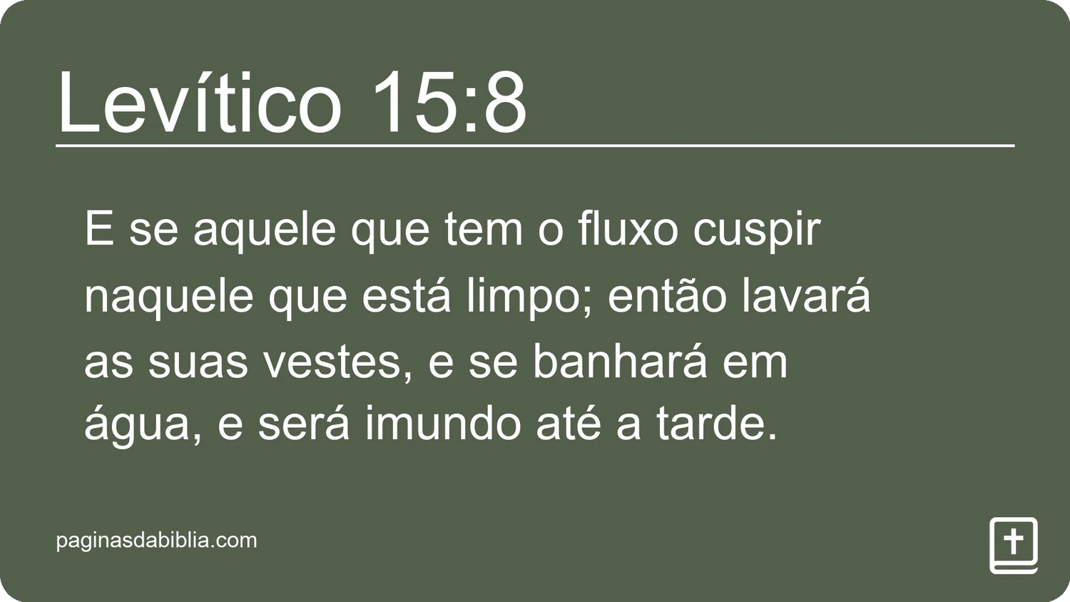 Levítico 15:8