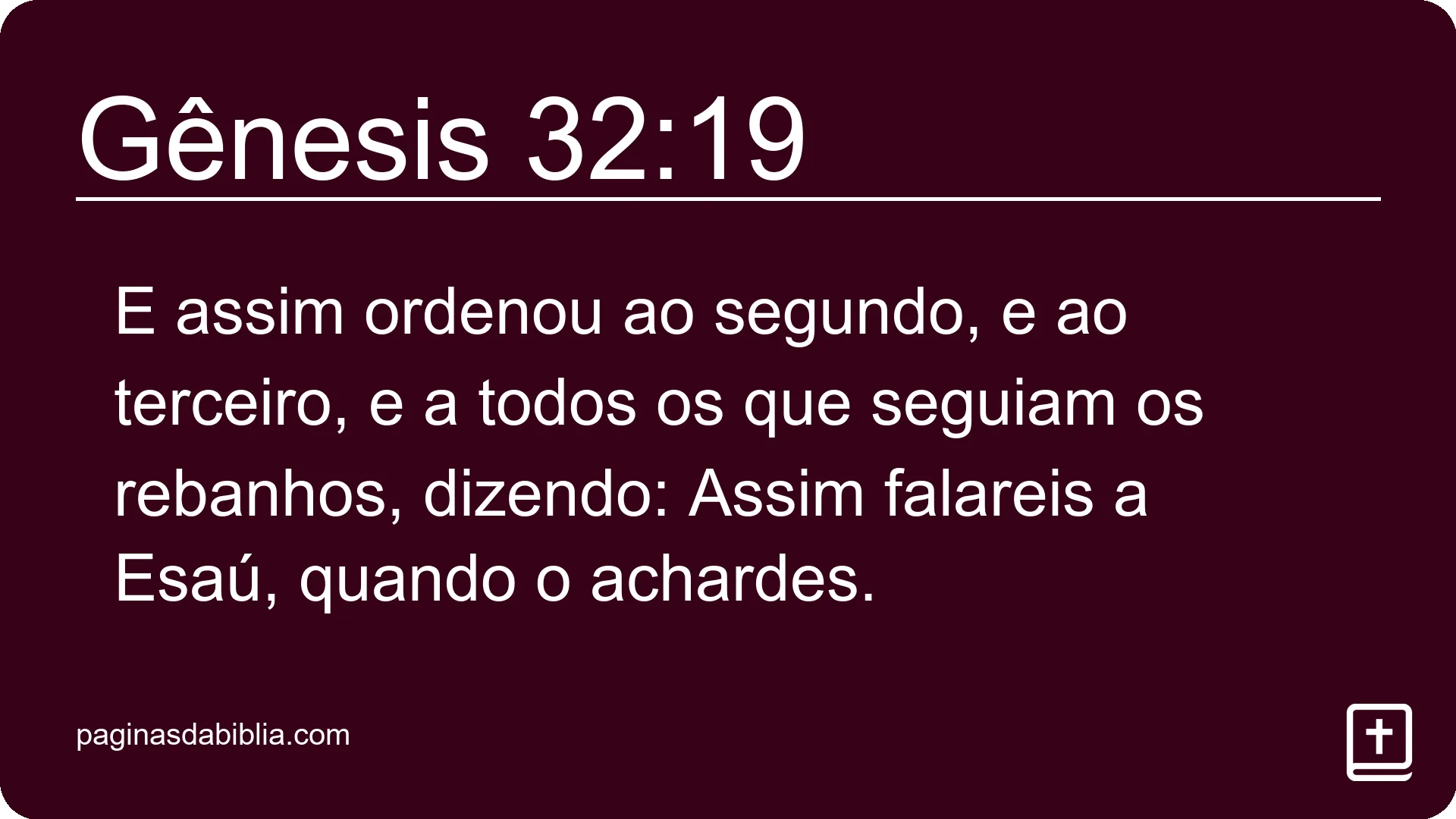 Gênesis 32:19