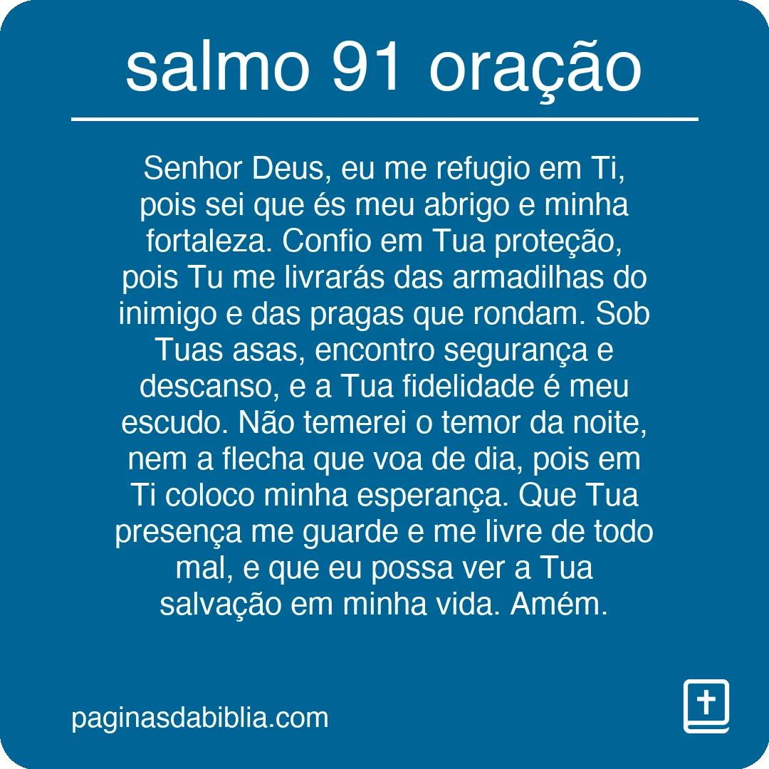 salmo 91 oração