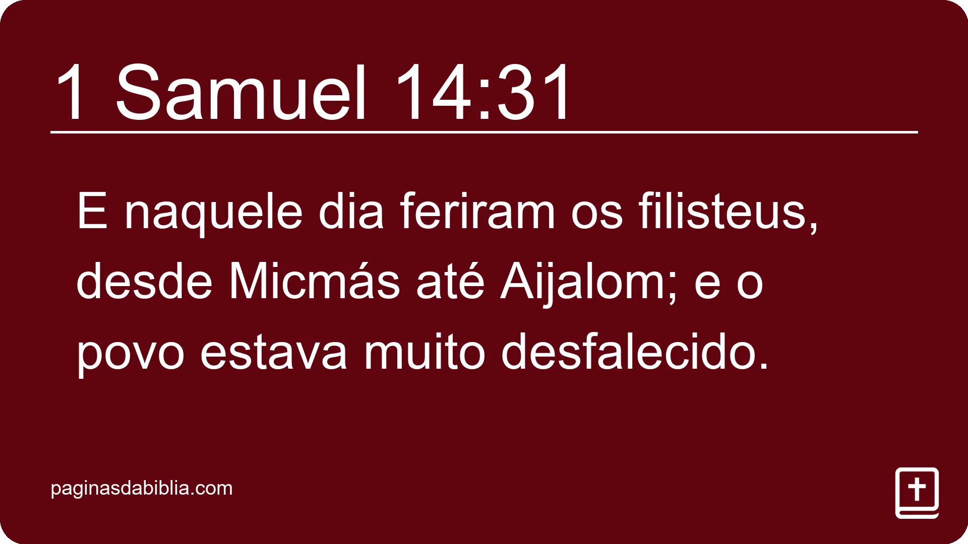 1 Samuel 14:31