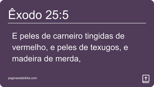 Êxodo 25:5