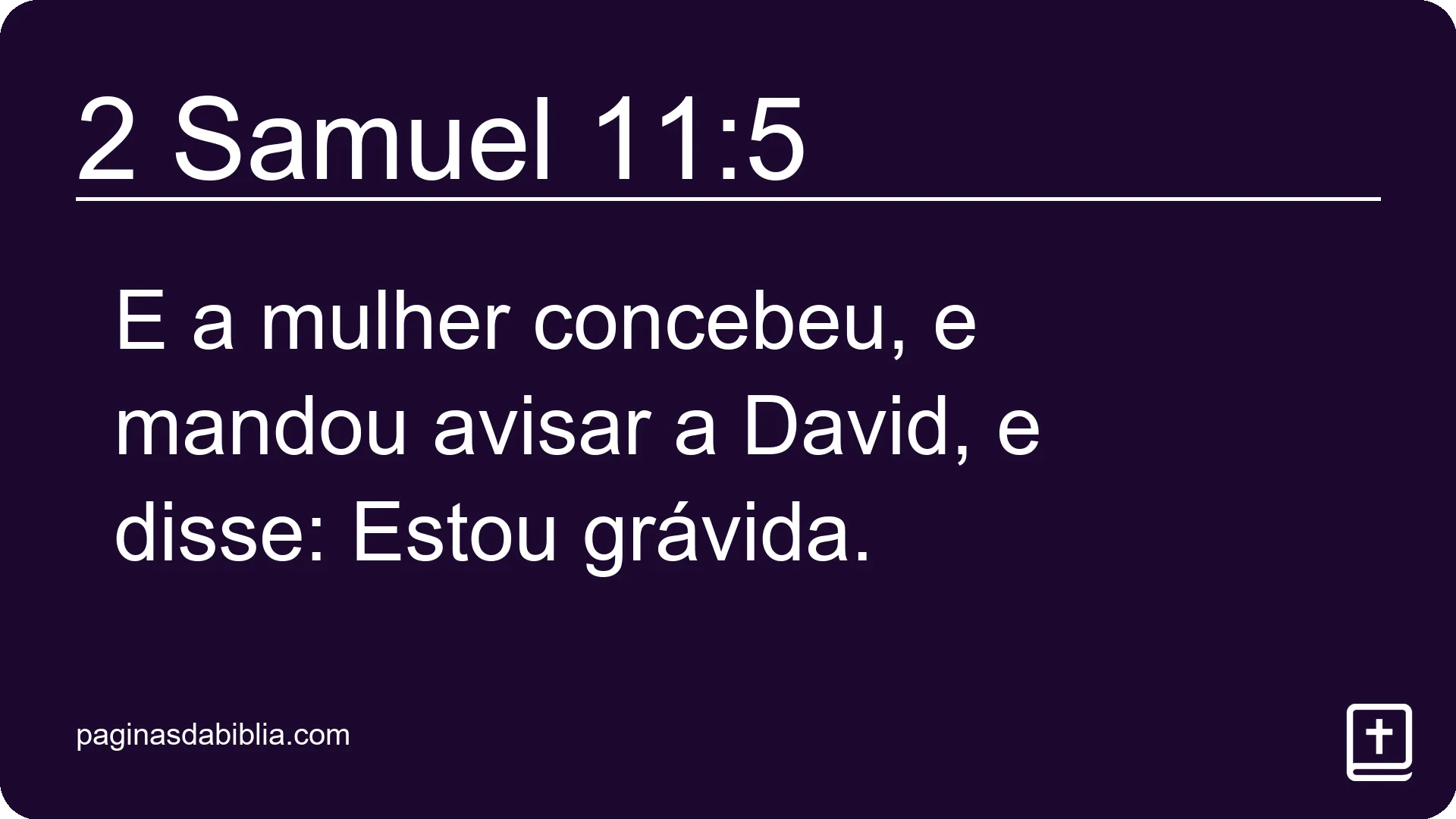 2 Samuel 11:5