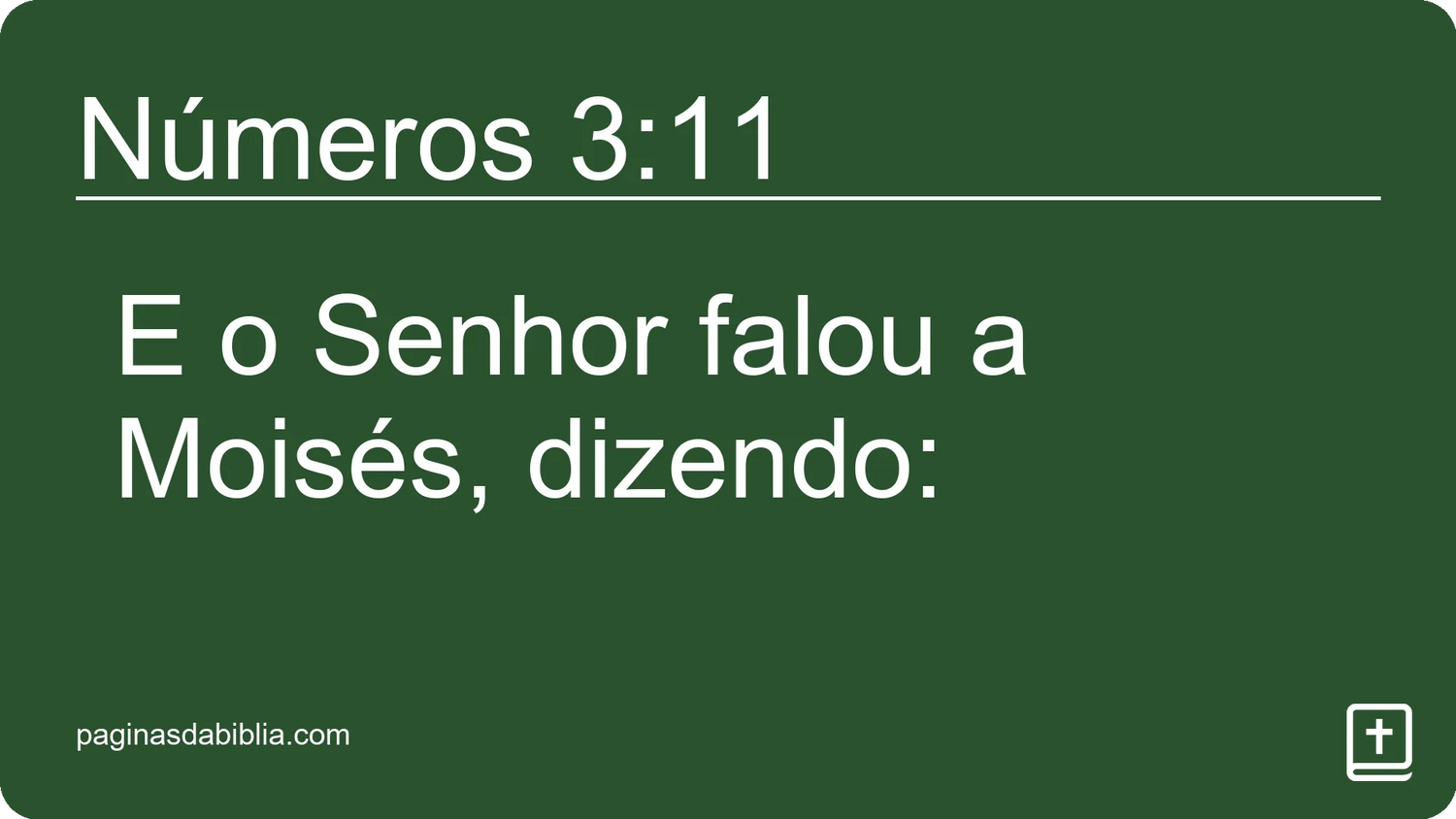 Números 3:11