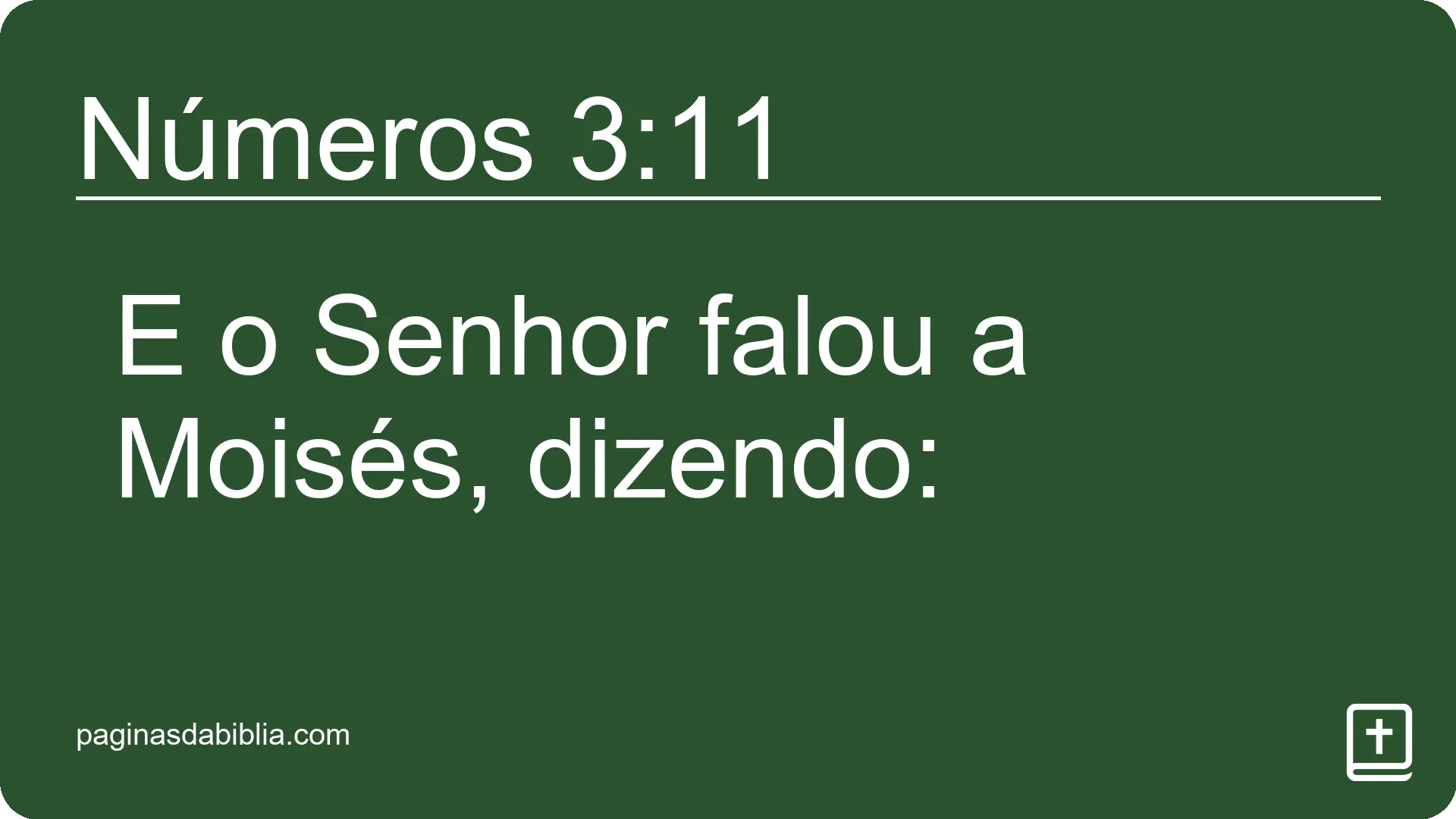 Números 3:11