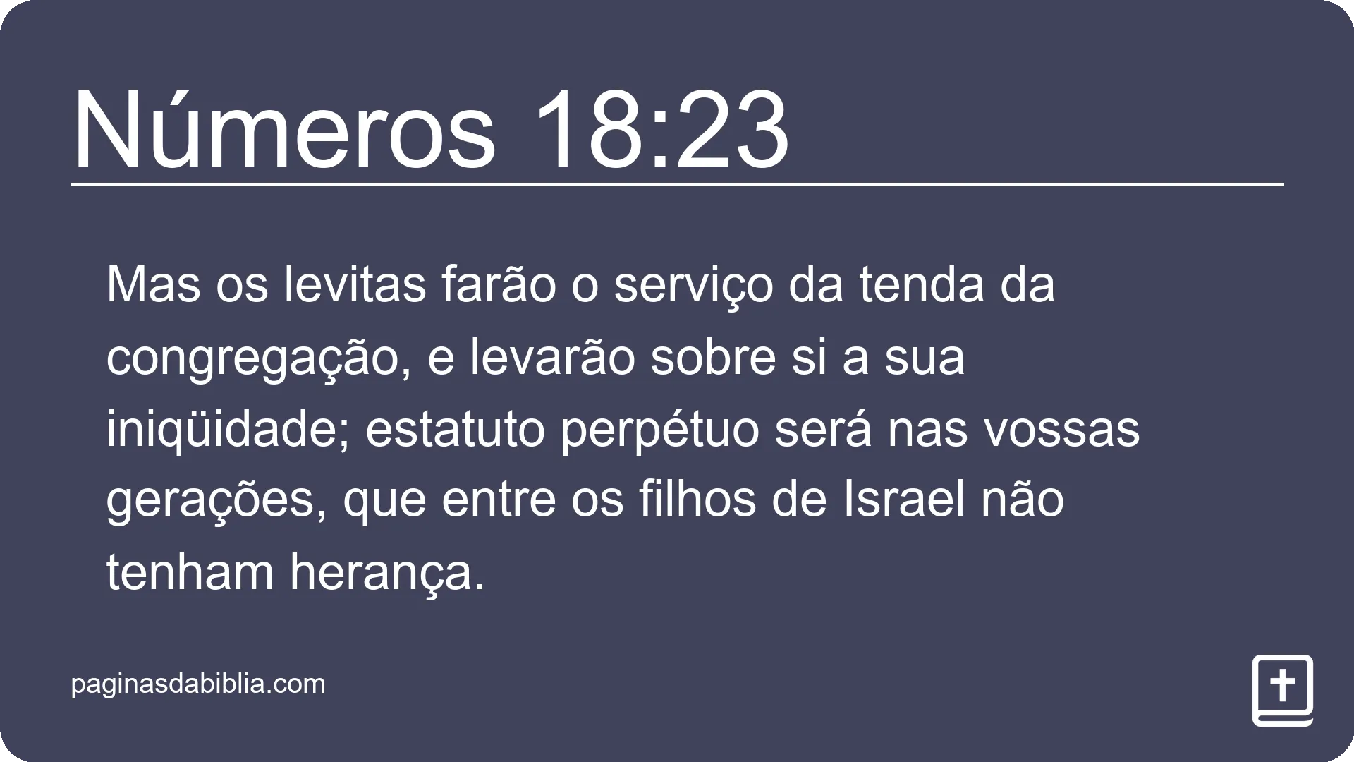 Números 18:23